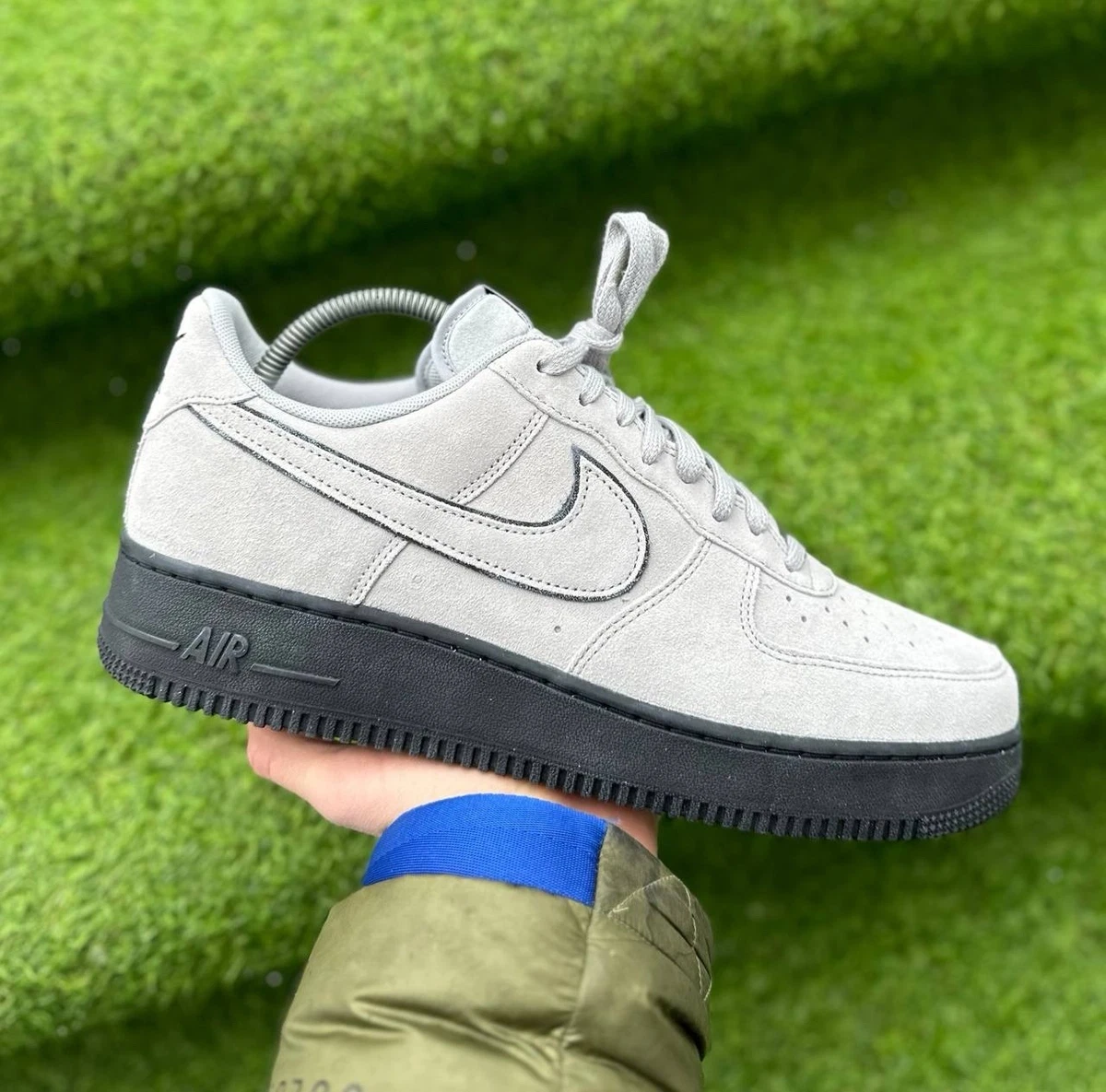 Nike Air Force 1 Gray Suede NO LOWER 170$ nike-air-force-1-low-jewel-  main image 4
