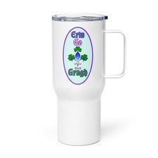 "Erin Go Mardi Gragh" Travel mug New Orleans NOLA Irish Gras Bragh Shamrock