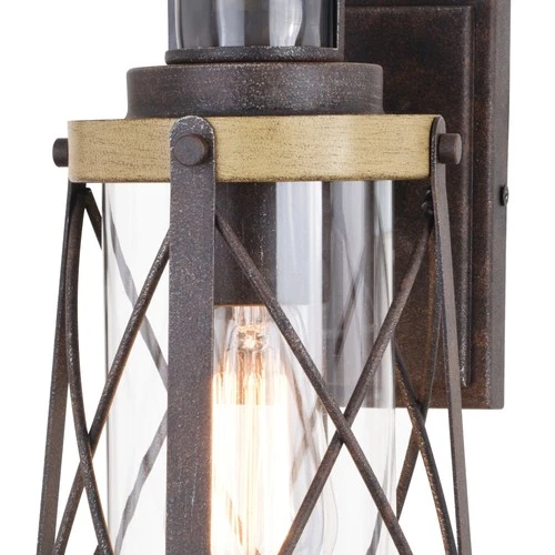 Vaxcel Lighting T0632 Harwood 12" Tall Outdoor Wall Sconce - Oxidized Iron / - Picture 4 of 12