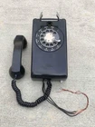 Vintage Black Bell System Western Electric Rotary Wall Telephone 554 A/B