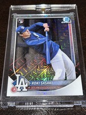 Topps 2025 Bowman Chrome Roki Sasaki Mega Box Image Variation Mojo Refractor SSP