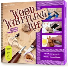 Wood Whittling Kit - Wood Carving Tools - Crafts for Adults - Christmas Unique G