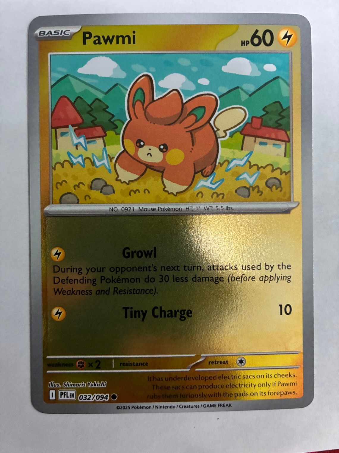 Pawmi Common ME02: Phantasmal Flames 032/094 NM