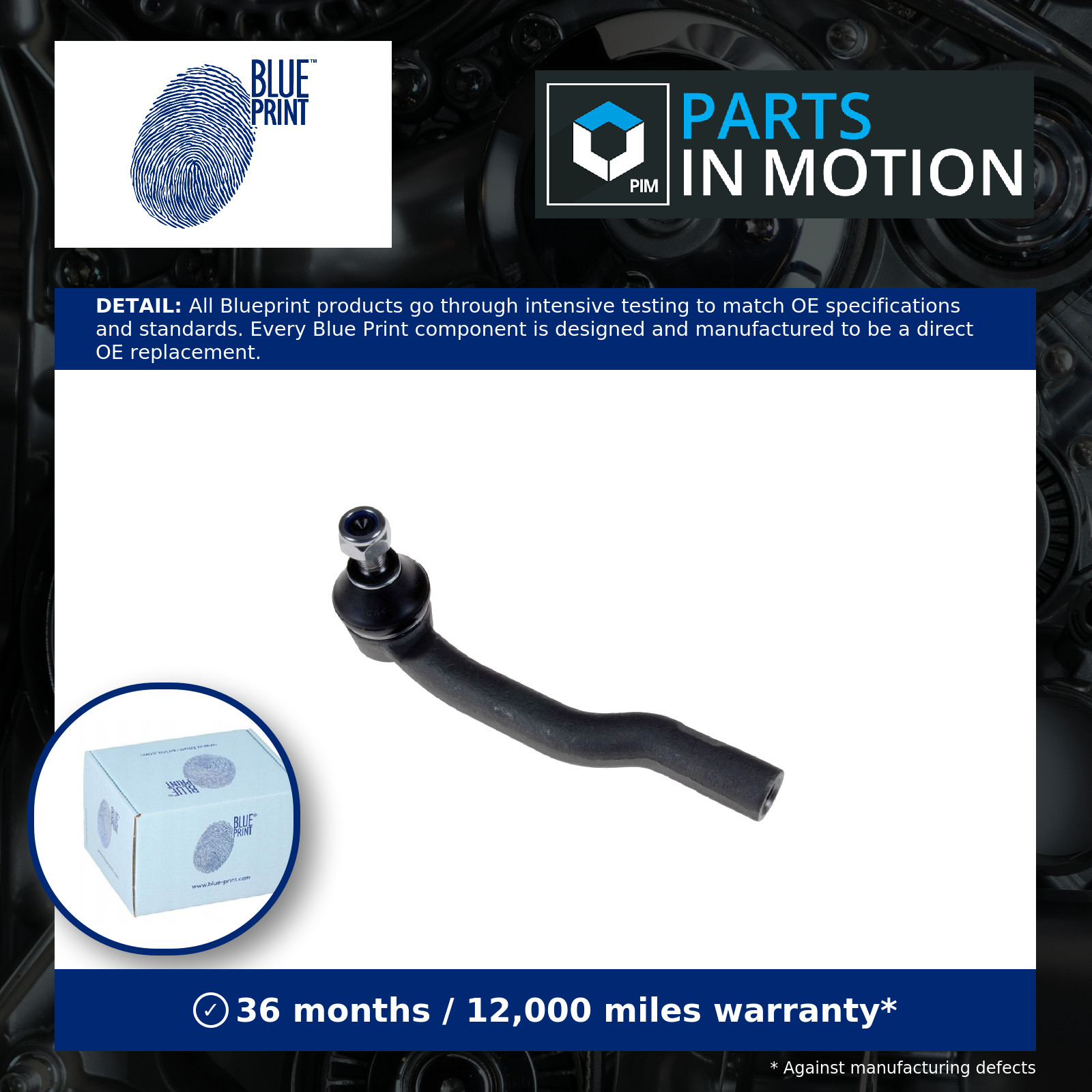 Tie / Track Rod End Left ADK88721 Blue Print Joint 4882065D00 4882067D00 Quality