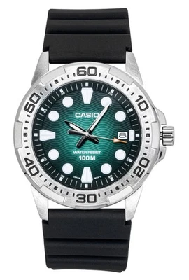 Casio Standard Quartz Sports Grun Zifferblatt MTD-140-3AV 100M Herrenuhr - Bild 1 von 4