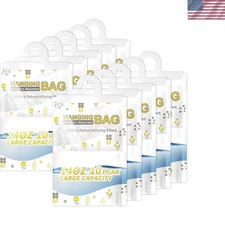 14oz Hanging Dehumidifier Packs - Effective Moisture Control for Closets & More
