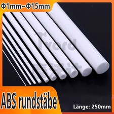 ABS rundstäbe (1 mm 2 mm 3mm - 15 mm) x 250m...