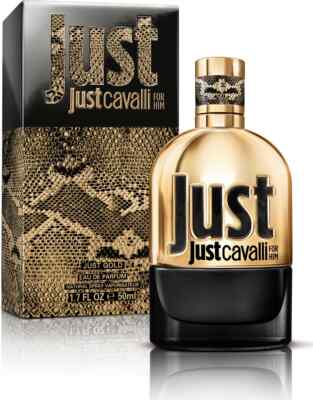   Just for him by JUST CAVALLI GOLD eau de parfum  1.7oz/50ml SEALED 