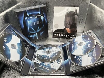 The Dark Knight Trilogy With Art/Making Of Book ( Blu-ray Disc, 2012)