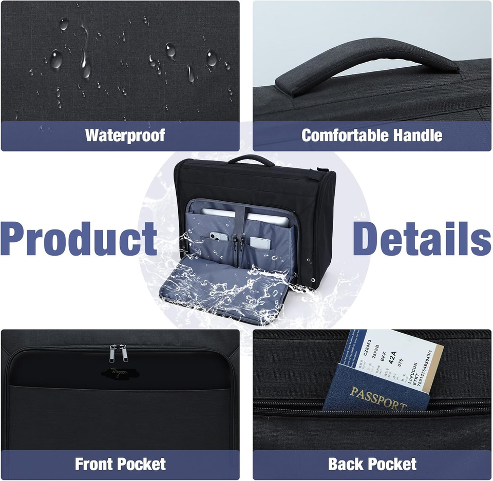 Rolling Garment Bags, Large Rolling Duffle Garment Bag with Wheels, 3