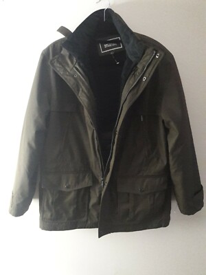 Michael Kors Mens Coat army green size L large UK