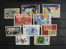 SÉNÉGAL - LOT DE 10 TIMBRES USAGÉS