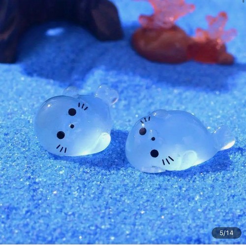 10pcs Sea Lion Playful Glow In The Dark For Croc Accessories Shoe Jewelry Charm - Picture 3 of 6