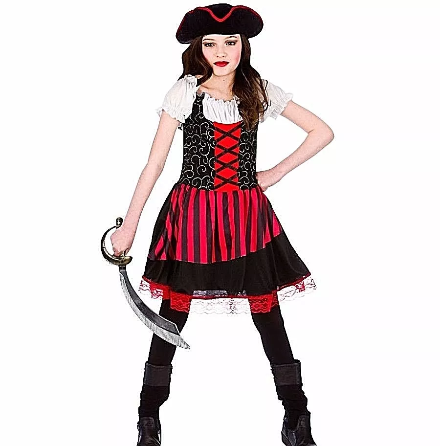 Child PRETTY PIRATE GIRL Fancy Dress Costume Girls Outfit Book