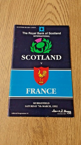 Scotland v France Rugby Programmes 1948 - 2012 - Picture 51 of 66