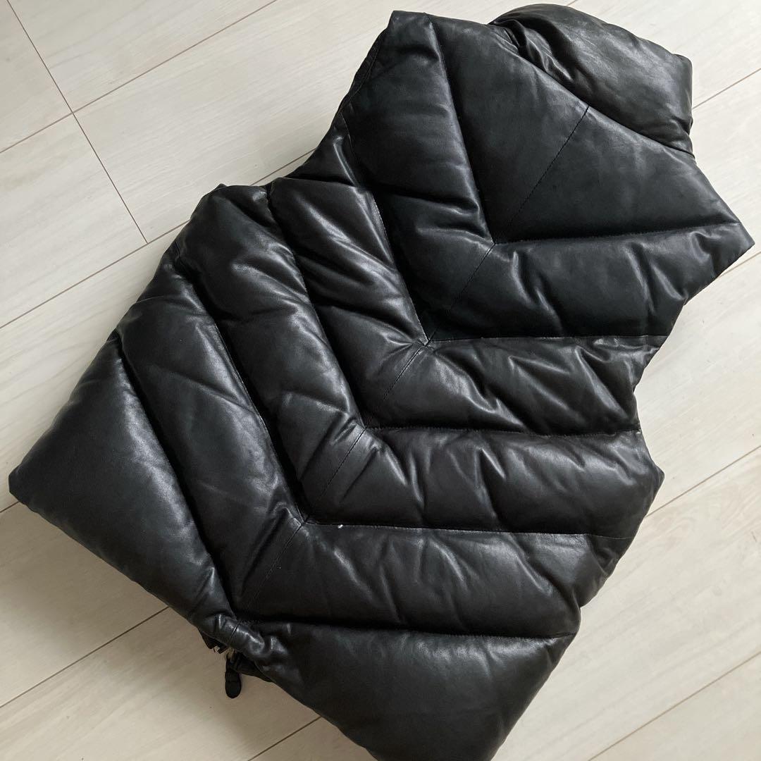 Men's M Size Leather Down Vest by Share Spirit | eBay Men's M Size Leather Down Vest by Share Spirit | eBay
