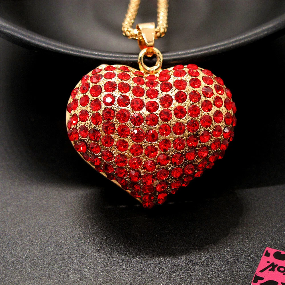 Red on sale fashion necklace