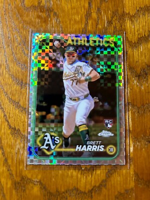 2024 Topps  Update Chrome Rookie X-Fractor Brett Harris USC183