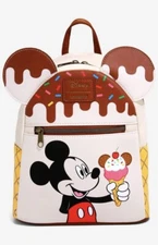NEW SEALED WITH TAGS Loungefly Disney Mickey Mouse Ice Cream Mini Backpack
