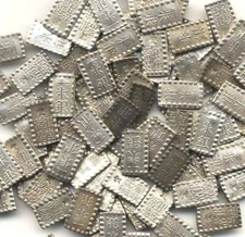 Japan 1853-1865 Old Silver Isshu coins (1 shu), Samurai Era,  Lot of 10 coins !