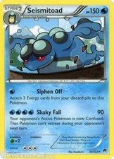 POKEMON CARD SEISMITOAD 35/122 NO 537 VIBRATION POKEMON TCG CCG