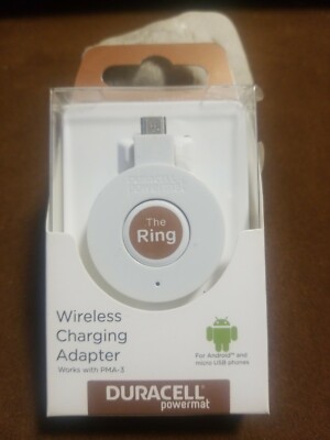 Duracell Powermat The Ring White Wireless Charging Adapter For
