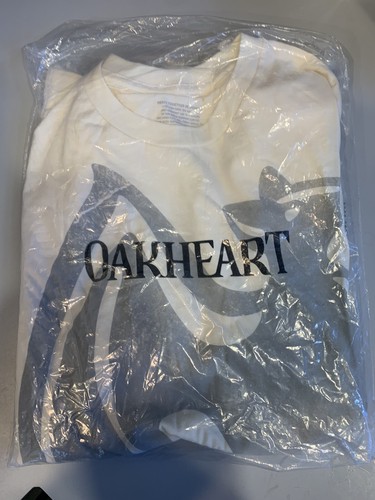 Mens Bacardi Oakheart Spiced Rum Tshirt Cream Colored With Large Bacardi Bat New - Picture 18 of 18