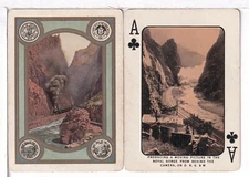 Single Railroad Playing Card "Denver, Rio Grande, West DRGW-3b" Bollhagen, Souv