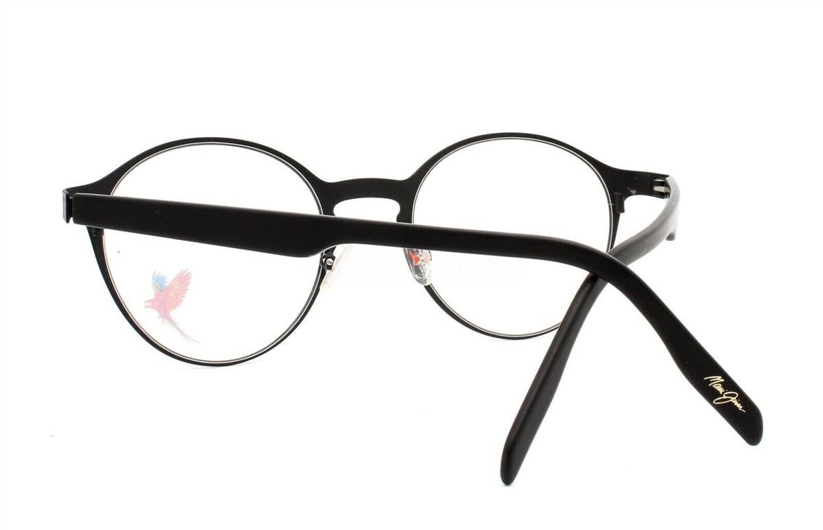 ?️Made in Italy! Maui Jim MJO2102-80M Women\'s Eyeglasses 49/22/140 /ALC423?️ Maui Jim Eyeglasses Frames MJO2102-80M Black Brown Round  main image 4