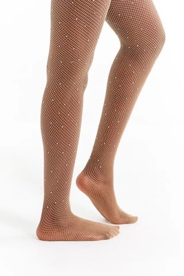 urban outfitters jewel fishnet tights 