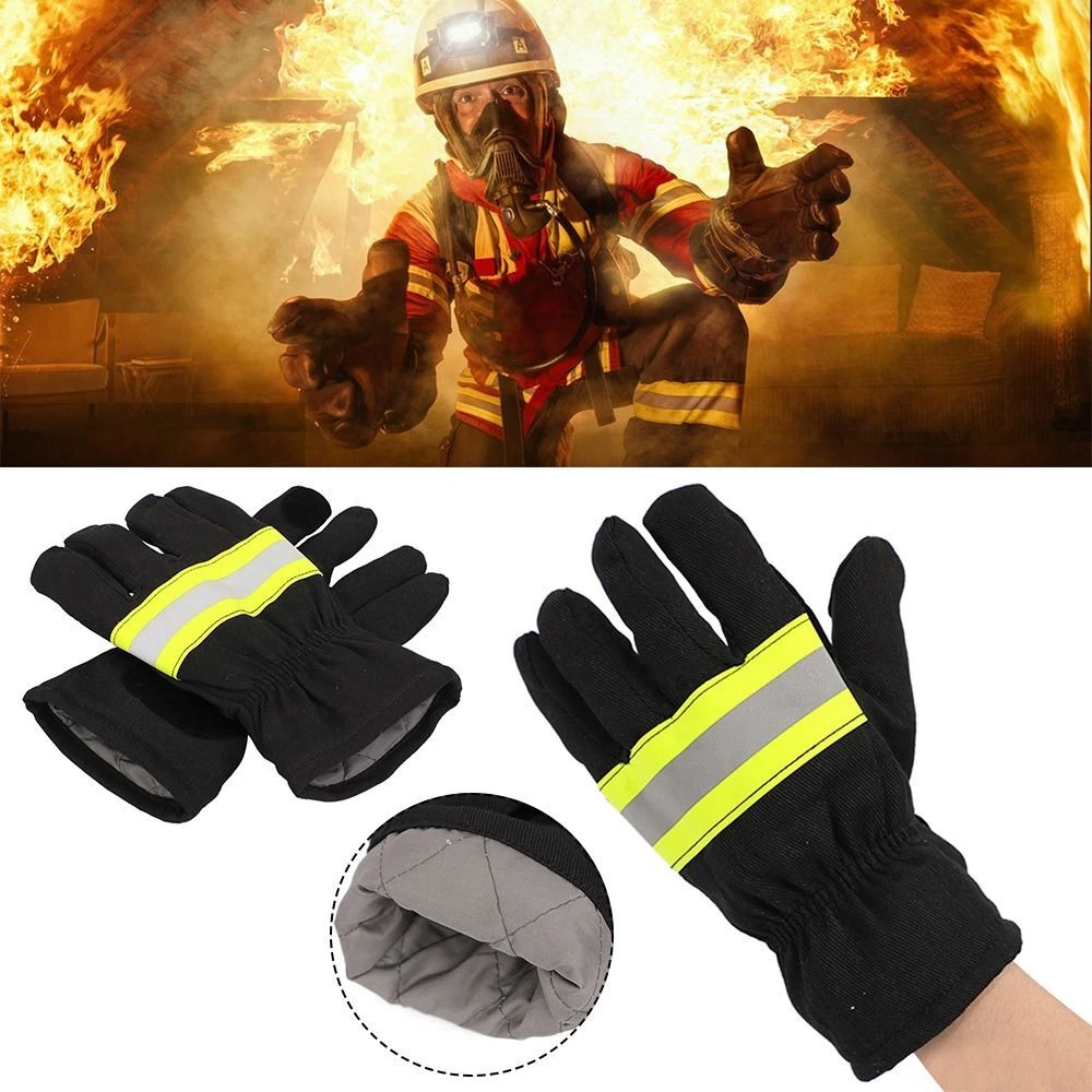 Reflective Strap Fire Proof Gloves Fire Resistant Gloves Universal