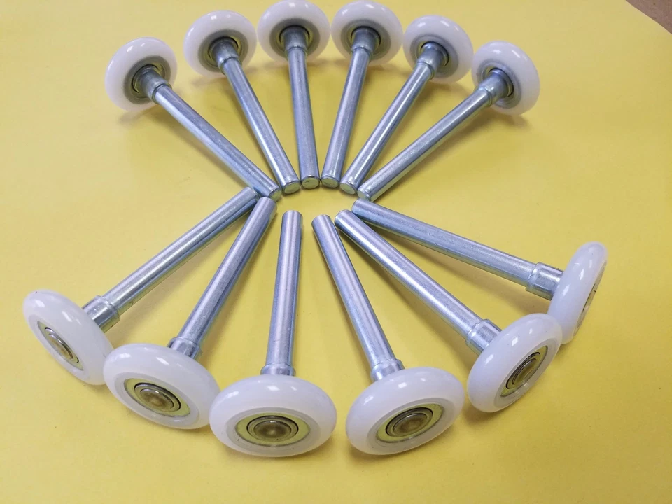 12 Garage Door 2" Nylon Roller/HEAVY DUTY 13 Ball SEALED Smooth Bearing 4" Stem - Image 2 of 4