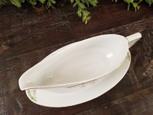 Vintage Imperial Heinrich H & Co Selb Pattern #5520 Bavaria Gravy Boat - Picture 8 of 10