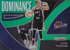 2022 Panini Prizm WNBA Dominance Insert Green Refractor #10 Diana Taurasi