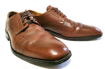Cole Haan Martino C07515 Brown Leather Apron Toe Oxford Lace  display picture 1