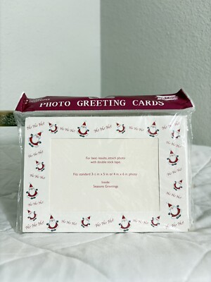 8 Photo Christmas Greeting Cards By Studio 18 NIB