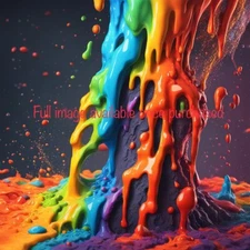 Kinetic Lava Drip | High Resolution Digital Wall Art Print | Download