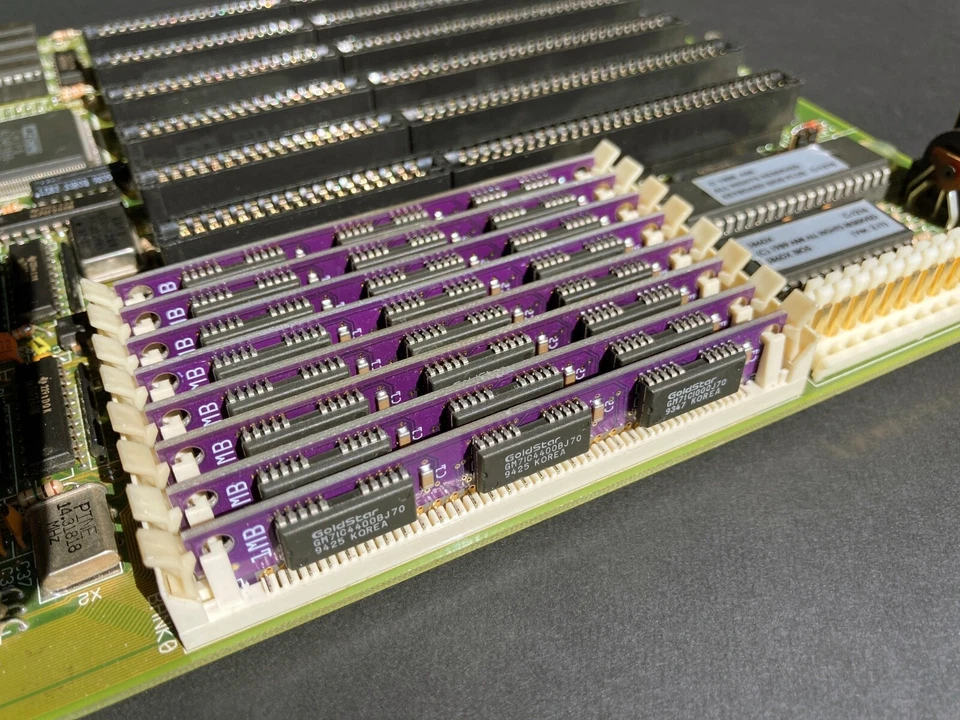 4pcs PurpleRAM new 4MB kit (4x1MB) 70ns parity 30pin SIMM low profile memory - Image 2 of 4