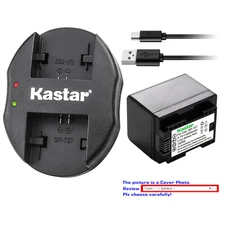 Kastar Battery Dual Charger for Canon BP-727 CG-700 & Canon LEGRIA HF M68 Camera