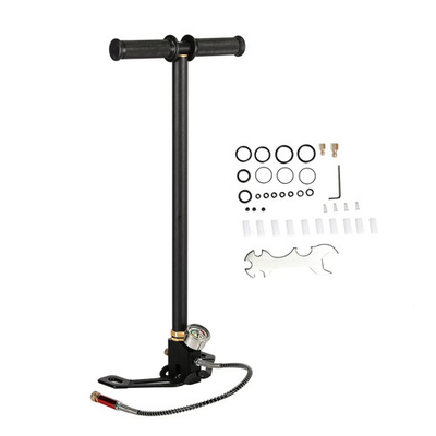 #ad Hiram High Pressure Hand Pump Air Rifle Filling Stirrup Pump 40MPA Stainless st $44.99