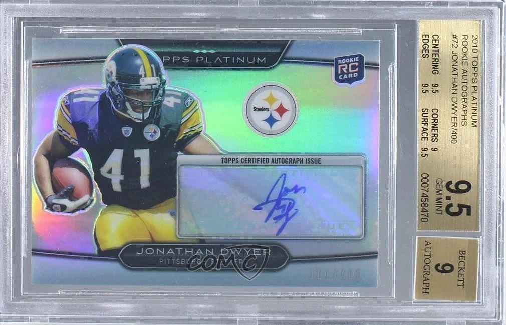 Jonathan Dwyer Topps Platinum Patch Autograph #ARPJD Base