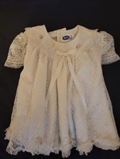 Vintage White Lace Bryan Christening Gown