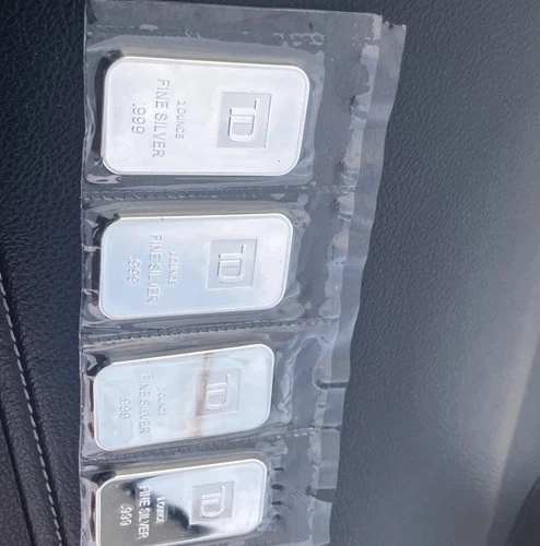 TD and PAMP 10oz Silver Bars .999 Fine Silver Bullion Lot 1 oz individually