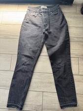 Abercrombie Fitch Jeans Womens 27/4 The Skinny High Rise Curve Love Black Denim