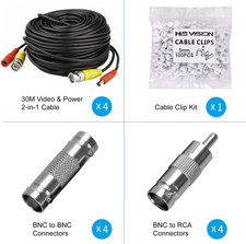 4 X 100Ft Video Power Cable for Night Owl HD CCTV Security Camera Wire Cord