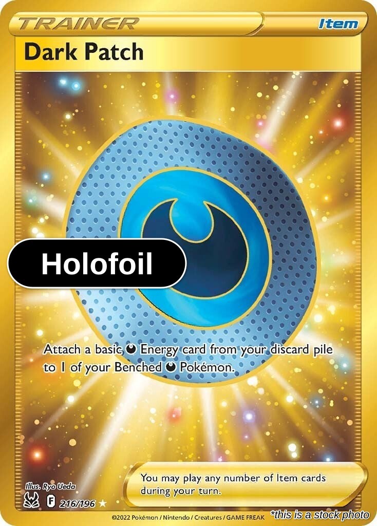 Dark Patch (Secret) Holofoil SWSH11: Lost Origin 216/196 NM Pokemon