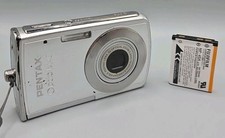 Pentax Optio M40 Compact Digital Camera, No Charger. Silver