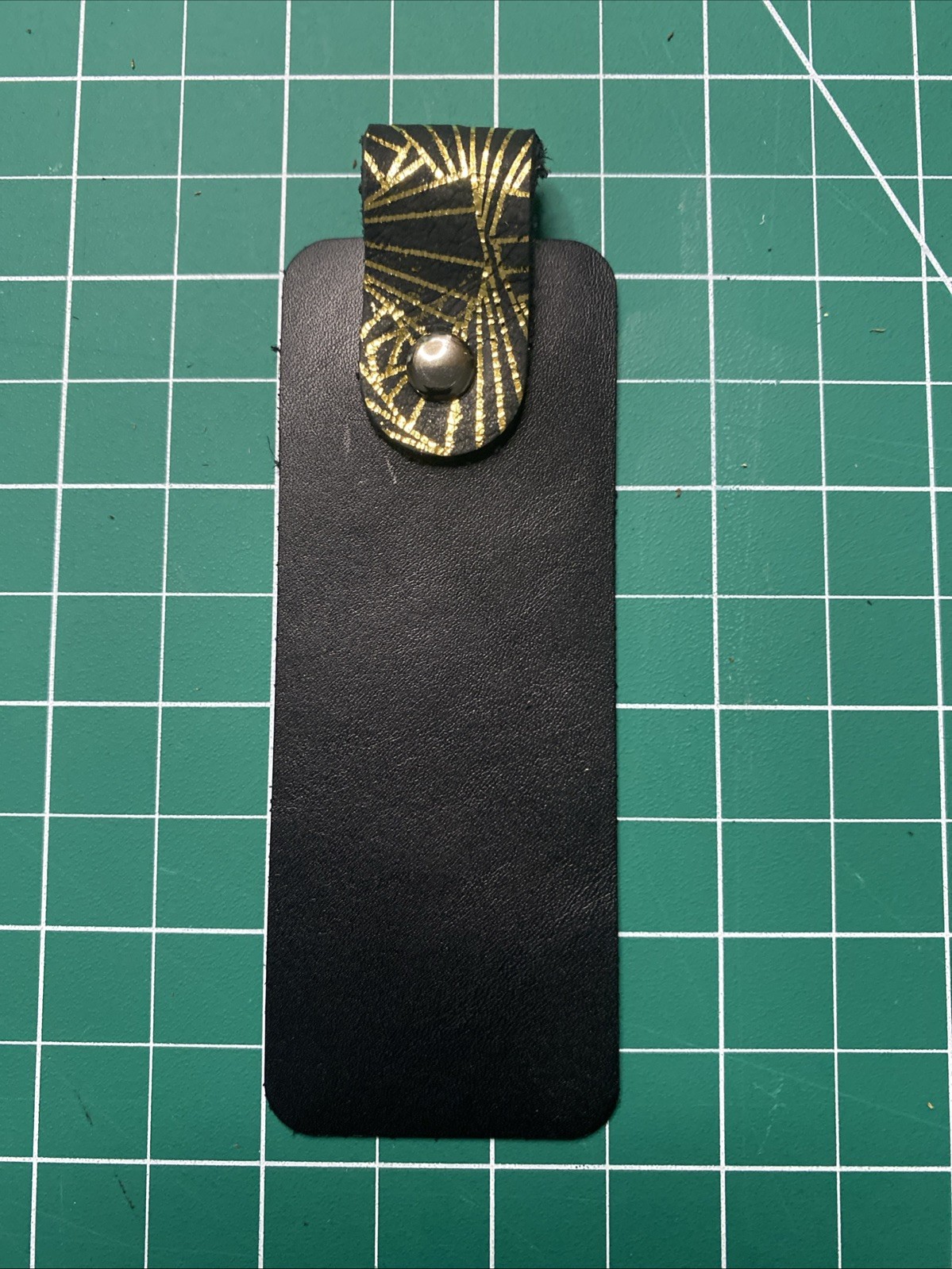 Handmade Bookmark Rustic Leather Black Soft Great Gift Book Page Marker
