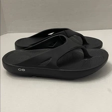 OOFOS Unisex OOriginal Sport Thong Sandal Size M10/W12 Black New
