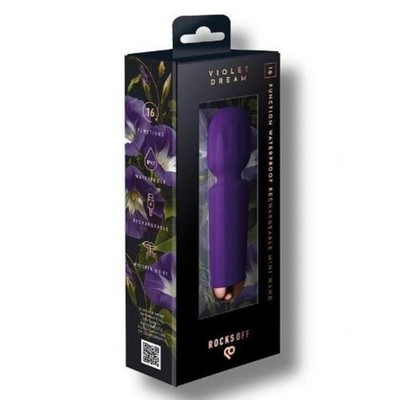 Rocks Off Violet Dream Rechargeable Mini Wand Vibrator Purple